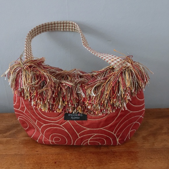 **Host Pick** 🎉 BAGOLITAS by Janice Fringe Swirled Tote NWOT - Picture 1 of 5